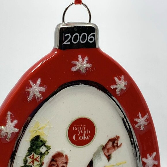 2006 Coca-Cola Dept 56 Christmas Holiday Ornament 75th Anniversary NIB Vintage - Picture 3 of 15